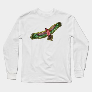 Aboriginal Art - Eagle Long Sleeve T-Shirt